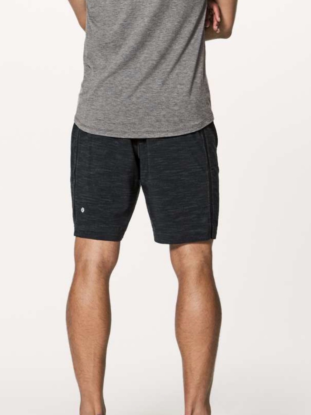 Lululemon Pace Breaker Shorts Men's Large Black Gray  9" Liner Swift Workout